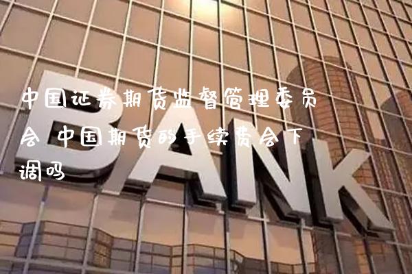 中国证券期货监督管理委员会 中国期货的手续费会下调吗_https://www.boyangwujin.com_期货直播间_第1张