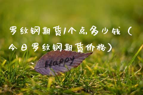 罗纹钢期货1个点多少钱（今日罗纹钢期货价格）