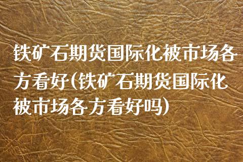 铁矿石期货国际化被市场各方看好(铁矿石期货国际化被市场各方看好吗)_https://www.boyangwujin.com_原油期货_第1张
