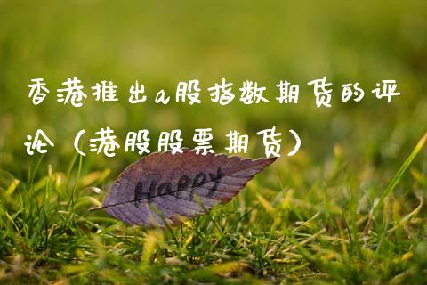 香港推出a股指数期货的评论（港股股票期货）