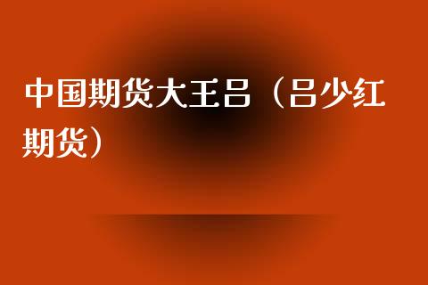 中国期货大王吕（吕少红 期货）_https://www.boyangwujin.com_道指期货_第1张