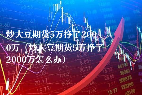 炒大豆期货5万挣了2000万（炒大豆期货5万挣了2000万怎么办）_https://www.boyangwujin.com_恒生指数_第1张