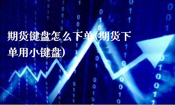 期货键盘怎么下单(期货下单用小键盘)