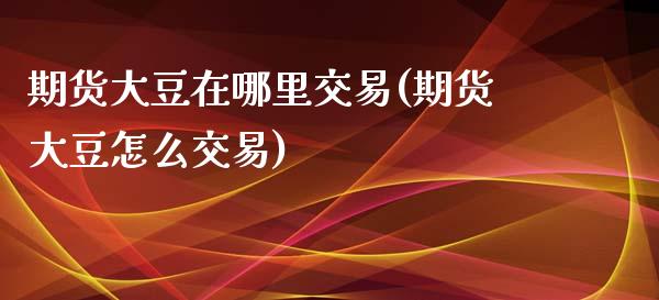 期货大豆在哪里交易(期货大豆怎么交易)_https://www.boyangwujin.com_恒指期货_第1张