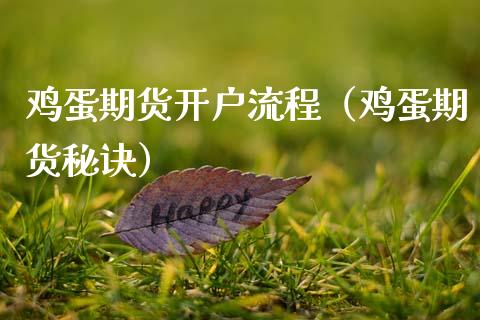 鸡蛋期货开户流程（鸡蛋期货秘诀）_https://www.boyangwujin.com_期货直播间_第1张