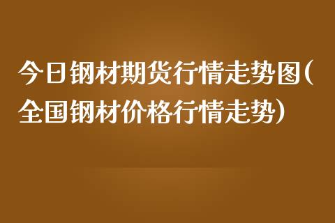 今日钢材期货行情走势图(全国钢材价格行情走势)_https://www.boyangwujin.com_期货直播间_第1张