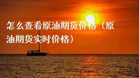 怎么查看原油期货价格（原油期货实时价格）