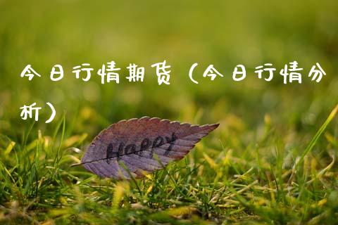 今日行情期货（今日行情分析）