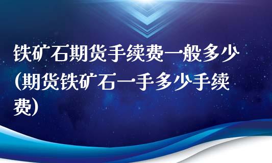 铁矿石期货手续费一般多少(期货铁矿石一手多少手续费)_https://www.boyangwujin.com_恒生指数_第1张