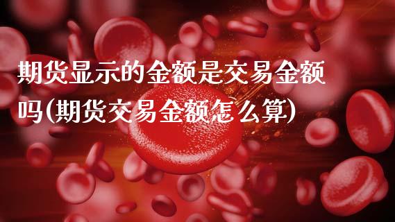 期货显示的金额是交易金额吗(期货交易金额怎么算)_https://www.boyangwujin.com_期货科普_第1张