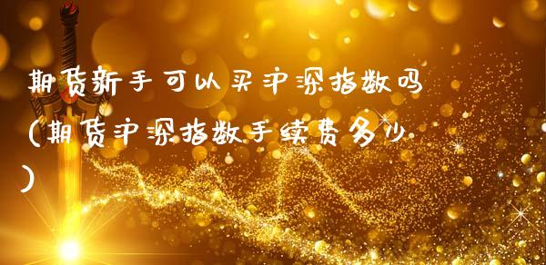 期货新手可以买沪深指数吗(期货沪深指数手续费多少)_https://www.boyangwujin.com_期货直播间_第1张