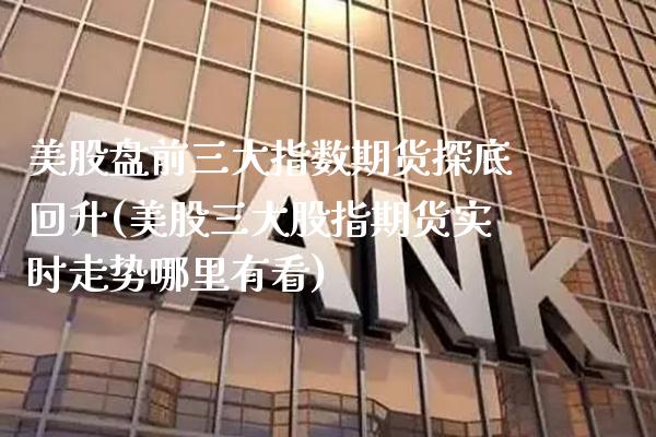 美股盘前三大指数期货探底回升(美股三大股指期货实时走势哪里有看)_https://www.boyangwujin.com_道指期货_第1张