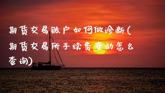期货交易账户如何做诊断(期货交易所手续费变动怎么查询)