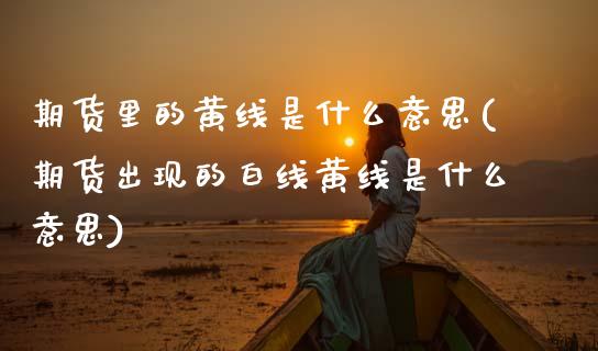 期货里的黄线是什么意思(期货出现的白线黄线是什么意思)_https://www.boyangwujin.com_原油期货_第1张