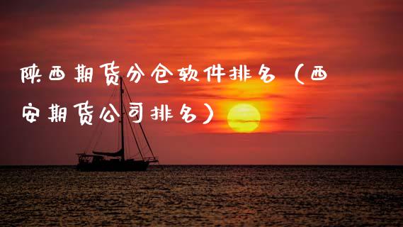 陕西期货分仓软件排名（西安期货公司排名）