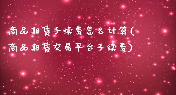 商品期货手续费怎么计算(商品期货交易平台手续费)_https://www.boyangwujin.com_期货直播间_第1张