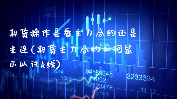 期货操作是看主力合约还是主连(期货主力合约如何显示以往k线)_https://www.boyangwujin.com_黄金期货_第1张