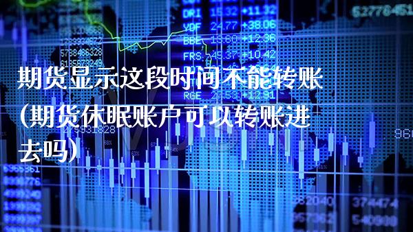 期货显示这段时间不能转账(期货休眠账户可以转账进去吗)_https://www.boyangwujin.com_期货直播间_第1张