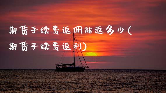 期货手续费返佣能返多少(期货手续费返利)_https://www.boyangwujin.com_期货直播间_第1张