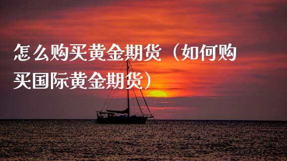 怎么购买黄金期货（如何购买国际黄金期货）_https://www.boyangwujin.com_期货直播间_第1张