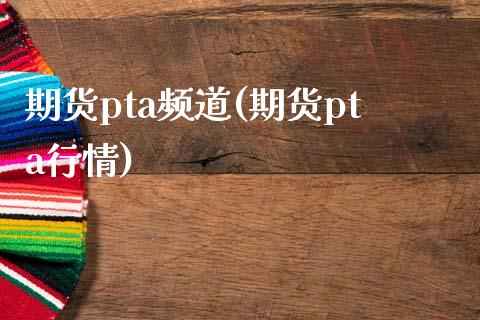 期货pta频道(期货pta行情)