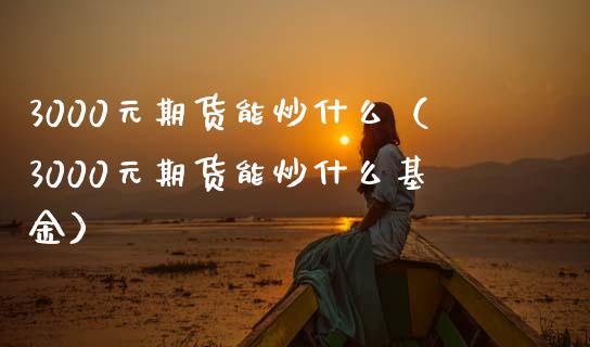 3000元期货能炒什么（3000元期货能炒什么基金）
