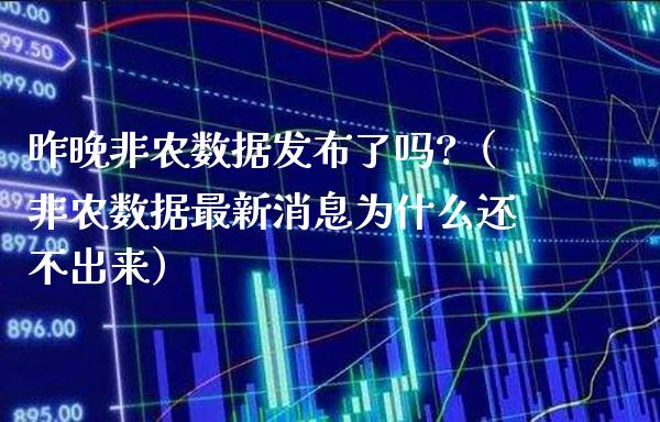 昨晚非农数据发布了吗?（非农数据最新消息为什么还不出来）_https://www.boyangwujin.com_道指期货_第1张