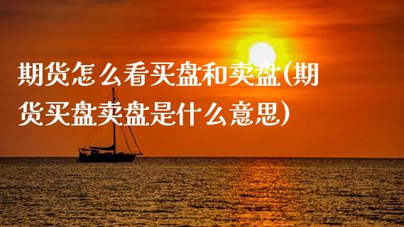 期货怎么看买盘和卖盘(期货买盘卖盘是什么意思)_https://www.boyangwujin.com_黄金期货_第1张