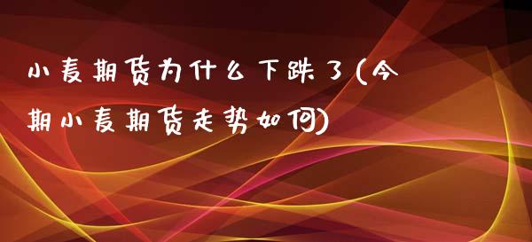 小麦期货为什么下跌了(今期小麦期货走势如何)_https://www.boyangwujin.com_期货直播间_第1张