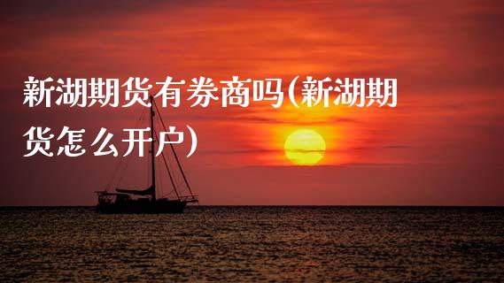 新湖期货有券商吗(新湖期货怎么开户)_https://www.boyangwujin.com_恒生指数_第1张