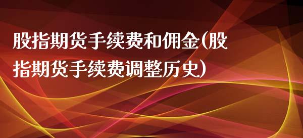 股指期货手续费和佣金(股指期货手续费调整历史)