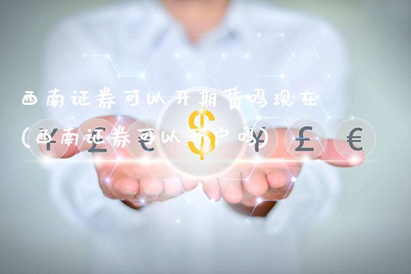 西南证券可以开期货吗现在(西南证券可以开户吗)