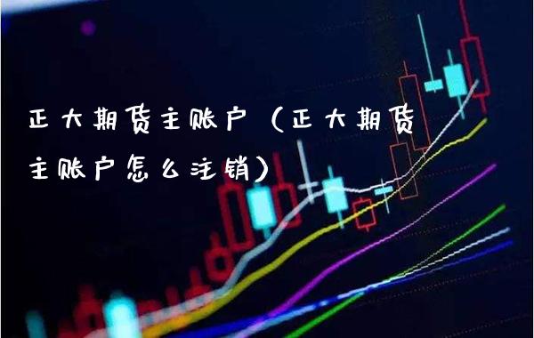 正大期货主账户（正大期货主账户怎么注销）_https://www.boyangwujin.com_期货直播间_第1张