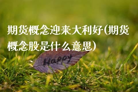 期货概念迎来大利好(期货概念股是什么意思)_https://www.boyangwujin.com_期货直播间_第1张