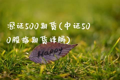 深证500期货(中证500股指期货详解)