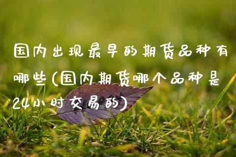 国内出现最早的期货品种有哪些(国内期货哪个品种是24小时交易的)_https://www.boyangwujin.com_期货直播间_第1张