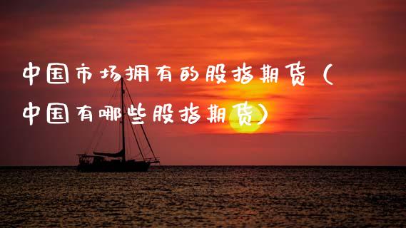 中国市场拥有的股指期货（中国有哪些股指期货）_https://www.boyangwujin.com_期货直播间_第1张