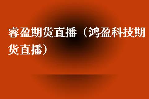睿盈期货直播（鸿盈科技期货直播）