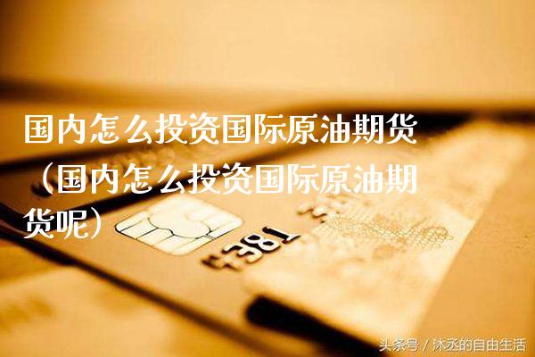 国内怎么投资国际原油期货（国内怎么投资国际原油期货呢）_https://www.boyangwujin.com_纳指期货_第1张