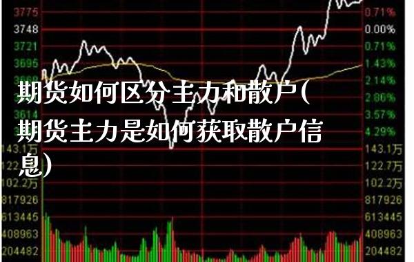 期货如何区分主力和散户(期货主力是如何获取散户信息)