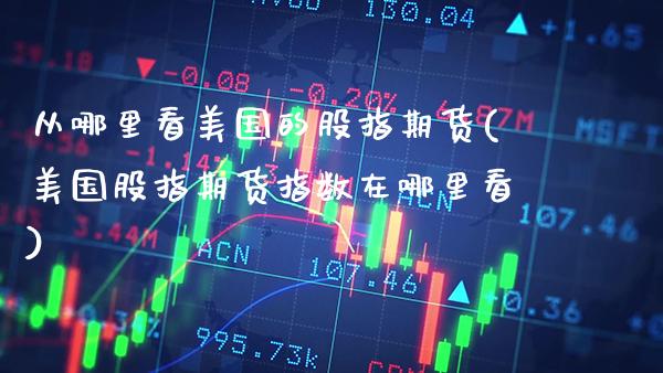 从哪里看美国的股指期货(美国股指期货指数在哪里看)