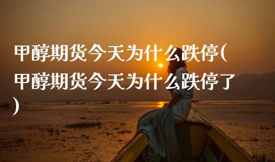 甲醇期货今天为什么跌停(甲醇期货今天为什么跌停了)_https://www.boyangwujin.com_期货直播间_第1张