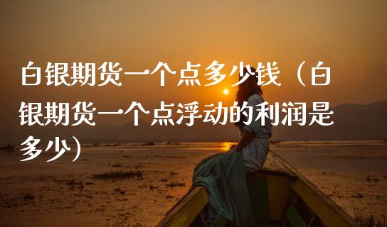 白银期货一个点多少钱（白银期货一个点浮动的利润是多少）_https://www.boyangwujin.com_期货直播间_第1张