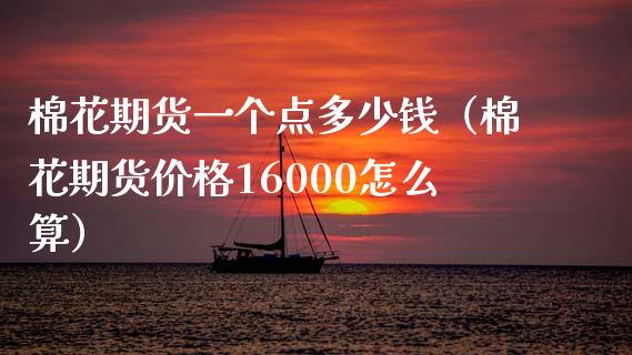 棉花期货一个点多少钱（棉花期货价格16000怎么算）_https://www.boyangwujin.com_纳指期货_第1张