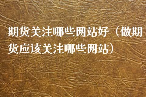 期货关注哪些网站好（做期货应该关注哪些网站）_https://www.boyangwujin.com_原油期货_第1张