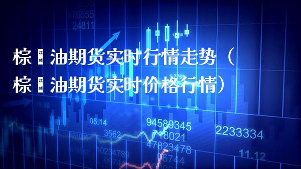 棕榈油期货实时行情走势（棕榈油期货实时价格行情）_https://www.boyangwujin.com_白银期货_第1张