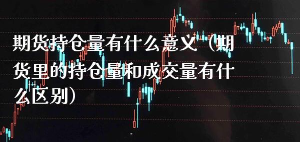 期货持仓量有什么意义（期货里的持仓量和成交量有什么区别）_https://www.boyangwujin.com_期货直播间_第1张