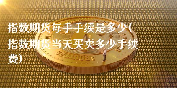 指数期货每手手续是多少(指数期货当天买卖多少手续费)_https://www.boyangwujin.com_恒生指数_第1张