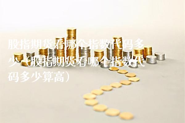 股指期货看哪个指数代码多少（股指期货看哪个指数代码多少算高）_https://www.boyangwujin.com_期货直播间_第1张