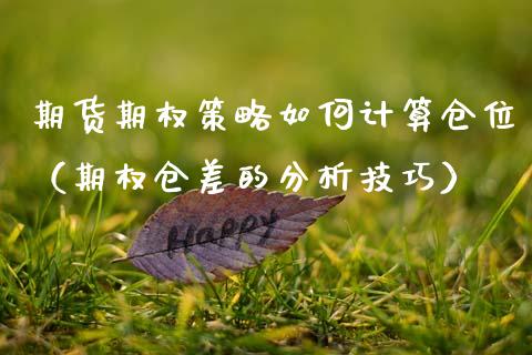 期货期权策略如何计算仓位（期权仓差的分析技巧）